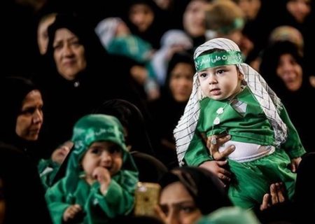 برپایی آیین شیرخوارگان حسینی در نخستین روز ماه محرم در مصلی تهران